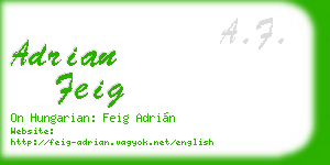 adrian feig business card